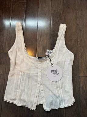 NWT Princess Polly Cheyla Top White size 4